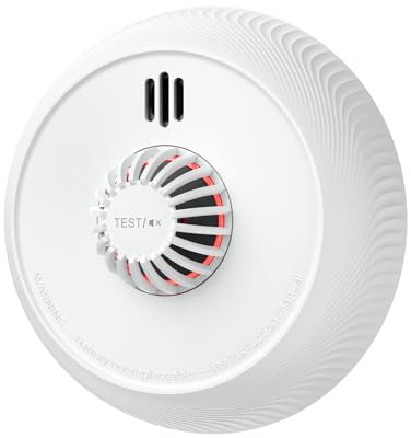AEGISLINK Standalone Heat Alarm, 54 Degree Sensor, 10-Year Battery, AHZ-SN | Large Test/Silence Button, for Kitchens, Garages, and Bathrooms