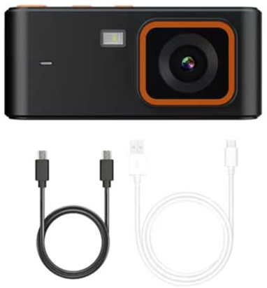 Domary Appareil Photo Numérique Rétro 12MP 1080P, Mise au Point Automatique, Vlogging, avec 8 Filtres et Mode Rafale pour Le Partage spontané de Photos