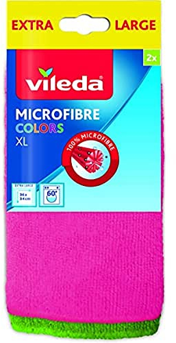 Vileda - Panni, Multiuso in Microfibra - 2 pezzi