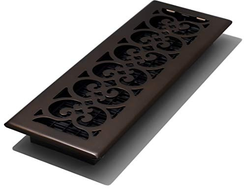 Decor Grates SPH414-RB Scroll Plated Register, Rubbed Bronze Finish, 4 x 14-Inch