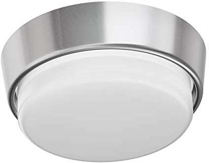 ledscom.de GX53 lamp Socket INEL Chrome matt Round 90mm Ø incl. LED lamp 6,2W 509lm Warm-White