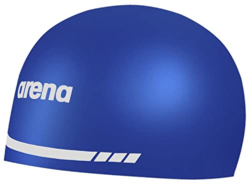 Arena 3D Soft USA Unisex Adult Silicone Swim Cap for Men and Women Swimming Pool Practice and Racing Swim Kit, Royal Blue, Large