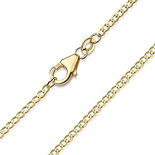MATERIA by Matthias Wagner Panzerkette Damen Gold 585 Echtgold 42cm 1,6mm weit K94-42