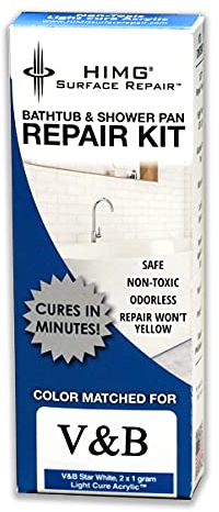 HIMG Set di riparazione per vasca da bagno e doccia, compatibile con V&B (Star White)