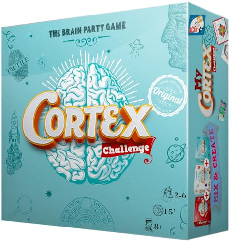 Zygomatic | Cortex Challenge | ¡Desfia a tu Cerebro con Este Divertivo Juego de Cartas! | A Partir de 8 Años | De 2 a 6 Jugadores | 15 Minutos por Partida | Multilenguaje (Incluye Español)