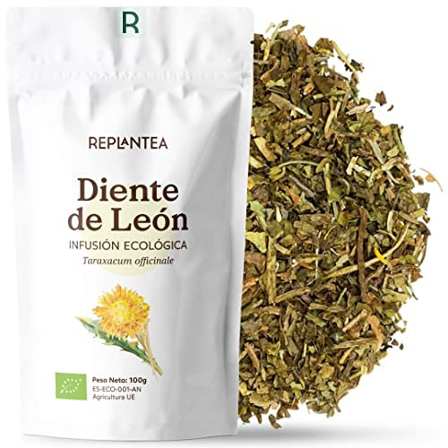 DIENTE DE LEON INFUSION 100% ECOLÓGICA 100g (50 Tazas) | Infusión Hojas Diente de León a Granel, Infusion Drenante y Diurética REPLANTEA®