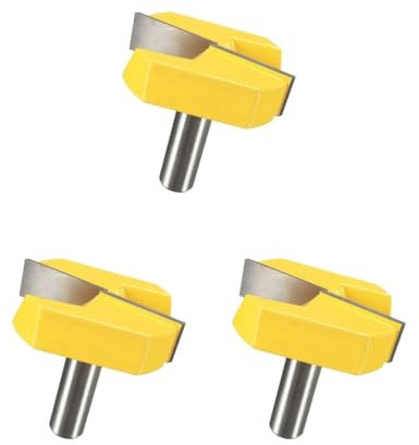 3er-Set Fräsen, CNC-Gravur, Holzbearbeitung, Bodenreinigungs-Bit, 1,27 cm Schaft