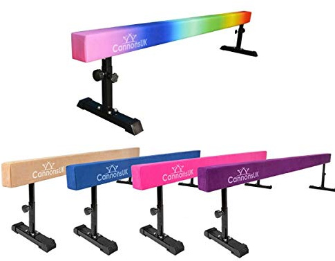 Cannons UK 8ft solid Gymnastics Balance Gym Beam Gymnastics (Blue)