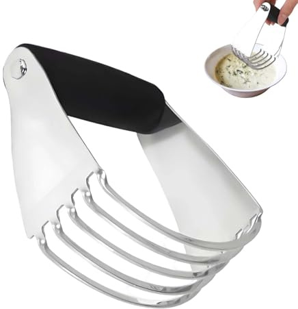 Pastry Cutters for Baking, Pastry Blender Butter Cutter with Non Slip Grip, Professional Dough Cutter Mixer Multipurpose Kitchen Tool for Baking Accessories Pie Crust Bread Scones Biscuits