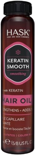 Hask Keratin Protein Smoothing Shine Oil Ampulle, 17,7 g (Packung mit 5)