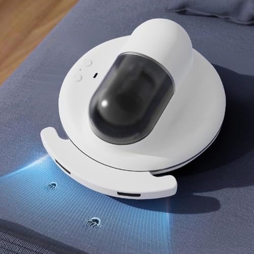 Yaasier Aspirateur Anti Acariens pour Matelas avec Lumière UV, Aspirateur à Main de Lit Élimine 99,9%, Navigation Autonome, Aspirateur pour Matelas,Textiles,Meubles de Canapé