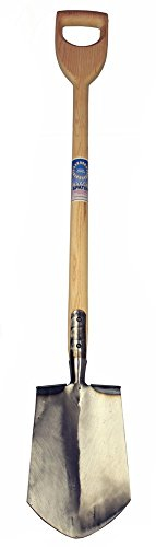 Baack Kieler Spaten Kieler Escher handgeschmiedet mit D-Griff und Tritt - 10232