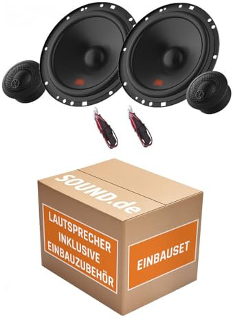 Lautsprecher Boxen kompatibel mit JBL Stage 2 64CFS 16,5cm System Auto Einbausatz - Einbauset für Ford Fiesta MK7 Front Heck