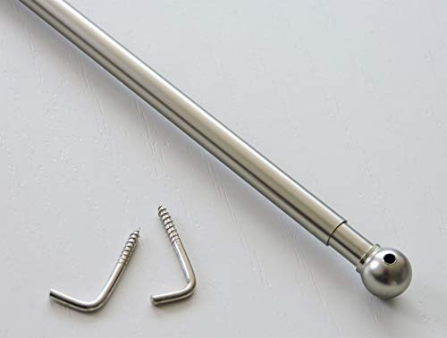 Stange Ø7 ausziehbar 70-110 cm Messing vernickelt