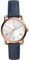 Fossil Watch for Women Copeland, Quartz Movement, 34 mm Rose Gold Stainless Steel Case with a Leather Strap, ES4824