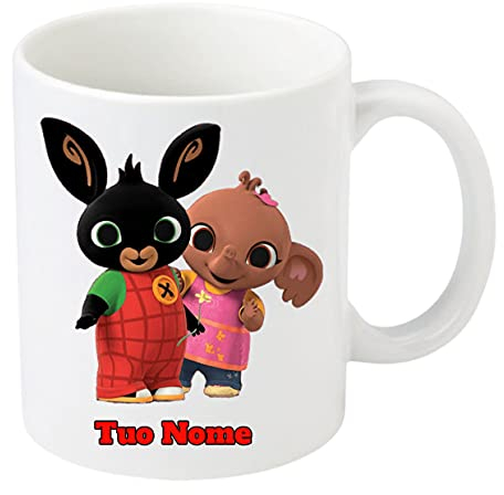 Little Flight BING E SULA TAZZA IN CERAMICA personalizzabile PER MICROONDE DA 325 ML PER BEVANDE CALDE