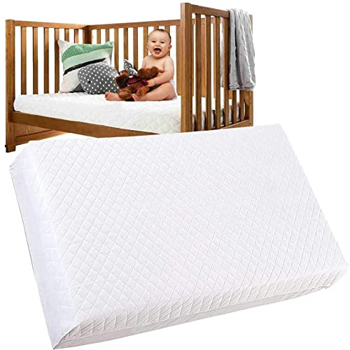 Brillars Baby Cot Bed Mattress Breathable Toddler Foam Quilted Cover Anti Allergic (160cm x 70cm x 10cm)