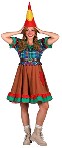 Thetru Damen Kostüm Gartenzwerg Zwergin Koboldin Karneval Fasching Gr. L