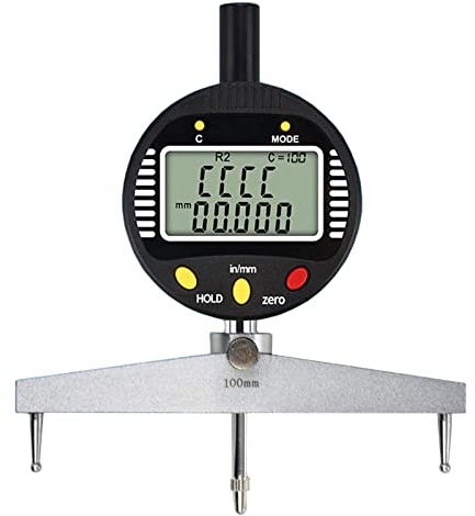 Digitales Radiusmessgerät mit 5 Messbacken und Anzeige für mechanische Teile und Holzformen – Elektronisches Innen- und Außenradiusmessgerät