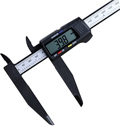 Calibrador Vernier Digital 0-300/200mm, calibrador de plástico de Gran Rango de Medida, mordaza de medición Larga, medición de Paso de diámetro Interior Exterior (Color : 0-300mm)