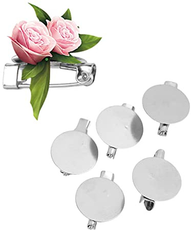 100 St Broschspännen Pin Brickor, Metall Brosch Spännen Pin Disk Base Disc Blank Förtjocka Cabochon Brickor, Enkel Design Tom Button Badge För DIY Smycken Hantverk(20mm)