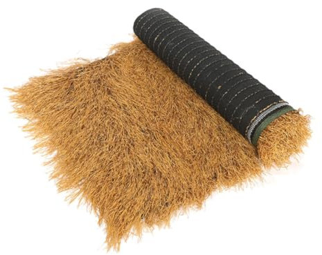 MOBUTOFU Simulated Thatch Decoration for Garden Patio Lifelike Straw Roof Artificial Landscaping Decor for Outdoor Use