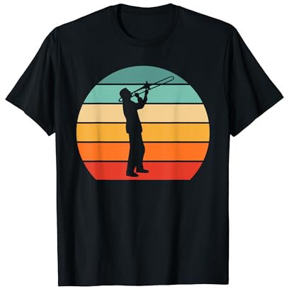 Posaune Design Jazz Musik Mann spielt Posaune T-Shirt