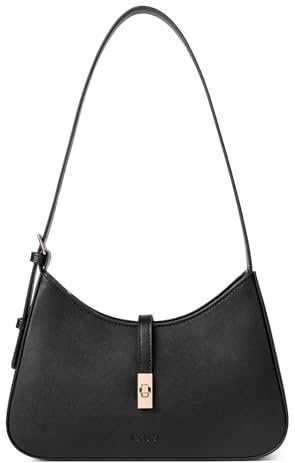 CLUCI Shoulder Bag for Women, Purses for Women, Handbag Hobo Bags Vegan Leather Crossbody Purse with Adjustable Strap Black