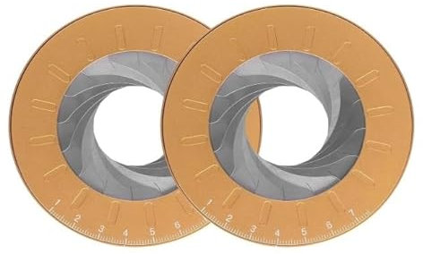 zhongbe Adjustable Circle Drawing Ruler Tool,Round Pipe Diameter Measuring Tool, Metal Round Compass Stretch Ruler with Holes to Draw Circles, Household Template Ruler Maker Tool(2PCS)