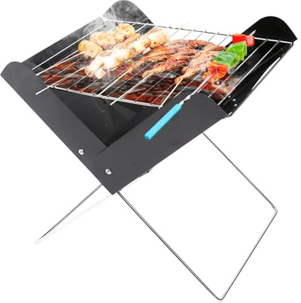 Tragbarer Grill, faltbarer Grill - Campinggrill Falten | Desktop Camp Fire Heavy Duty Metal Outdoor -Kochausrüstung für Camping, Picknicks und Outdoor -Aktivitäten