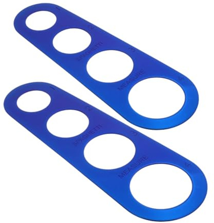 ULTECHNOVO 2pièces Lot De Mesureurs à Spaghetti Acier Inoxydable Outil De Mesure Alimentaire Guide De Mesure Pour Pâtes Et Nouilles