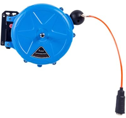 JISADER Automatic Retractable Air Hose Reel, Compressor Hose Reel for Car Wash