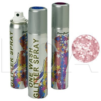 Coloured Lacquer Glitter Hair Spray Pink 75 ml-sgs116