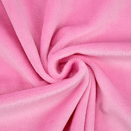 Kuschelweicher Microfaser Plüschstoff in vielen Farben - kullaloo SuperSoft SHORTY 1,5 mm Flor - rosa (hot pink) - Plüsch Meterware