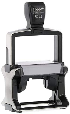 Trodat – Professional 5274 Stempel mit Wunschtext personalisieren – selbstfärbender Stempel als Namensstempel, Adressstempel, Firmenstempel & Co zu verwenden (60x40 mm | 8 Zeilen)