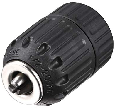 sourcing map 1/2 Keyless Drill Chuck Convert Adapter 2-13mm for Impact Driver Cordless Drill Black