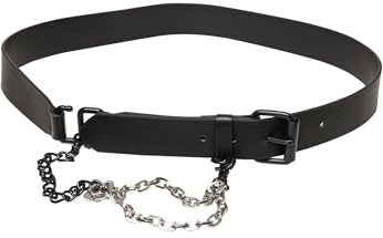 Urban Classics Unisex Imitation Leather Belt With Metal Chain