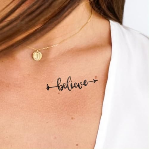 MyJagua Tattoo • Believe | 1-2 Wochen Tattoo | Auf Pflanzenbasis | Hautverträglich | Wasserfest | Neue Tattoo Technologie | Kein Klebe Tattoo…