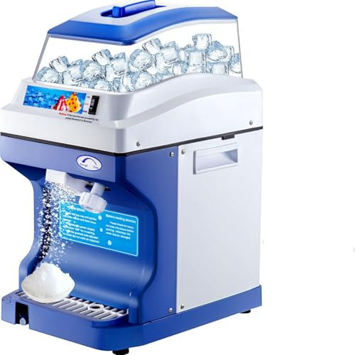 STMKB Ice Crusher, 200 KG/H Electric Ice Shaver Smoothie Blender, Hat Auch Eine Umkehrfunktion, Kann Feine, Leichte Schneeflocken Mit Verschiedenen Texturen Erzeugen, Leicht Zu Reinigen