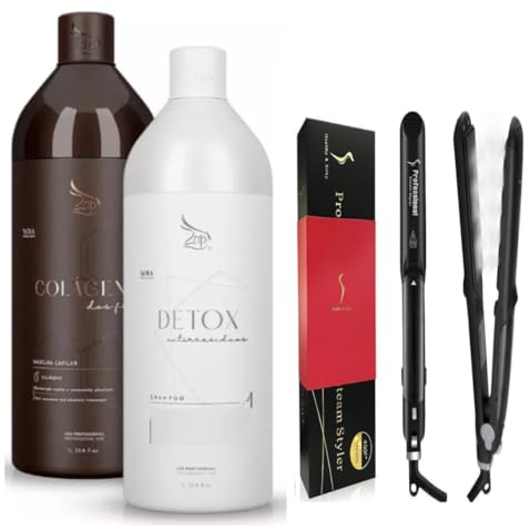 Collageno Plastia Zap Profesional Queratina y Cuidado del Cabello + Plancha a Vapor 235 ºC ahora con accesorios GRATIS