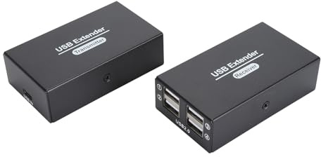 Extensor LAN USB Ethernet RJ45, Concentrador USB 2.0, Transmisor y Receptor Extensor USB, Plug and Play, para PC, Computadora Portátil, Escritorio, Teclado, Mouse, Tableta,