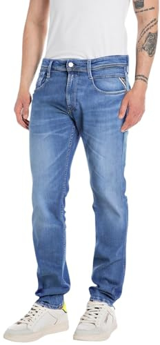 Replay Slim fit Jeans Anbass Eco Plus, 009 medium blå, 31W / 30L