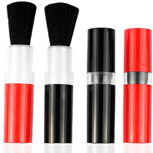 4 Pennelli per Trucco Kabuki Retrattili per Fard in Polvere Piccoli Pennelli da Viaggio per Viso con Coperchio Strumento per Makeup per Crema in Polvere Cosmetici