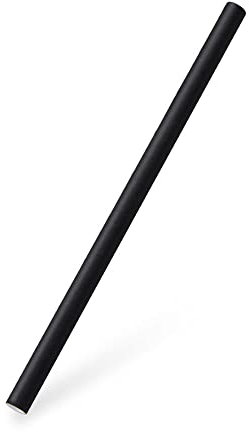 VEPATIM 1000 Papiertrinkhalme JUMBO schwarz 15 cm Ø8 mm