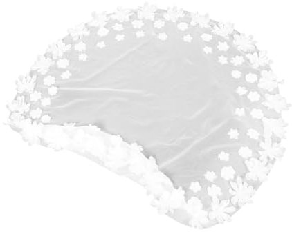 MERRYHAPY Braut Kopfschmuck Mit Blumen Eleganter Kurzer Blumen Schleier Für Hochzeit Sicher Und Bequem Für Braut Besondere Anlässe