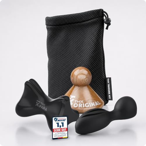 TMX® Beckenboden-Bundle | Massage-Set | Akupressur gegen muskuläre Schmerzen und Beckenbodenprobleme | Schmerzpunktmassage | Triggerpunktdrücker | Triggerpoint-Massage | 3 Trigger-Tools in einem Set