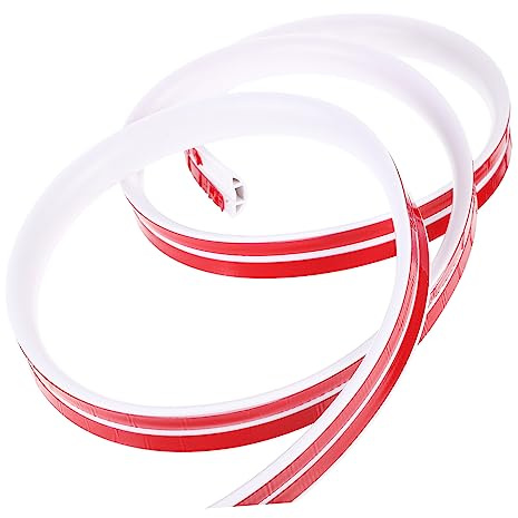 Gadpiparty Goulotte de Fil de Terre Cord Organizer Cache Fils Câble d'ordinateur Bouchon Cache-câbles pour Fils au Sol plinthe Manchon de Tube de Fil Organisateur de Tube de câble PVC Blanche