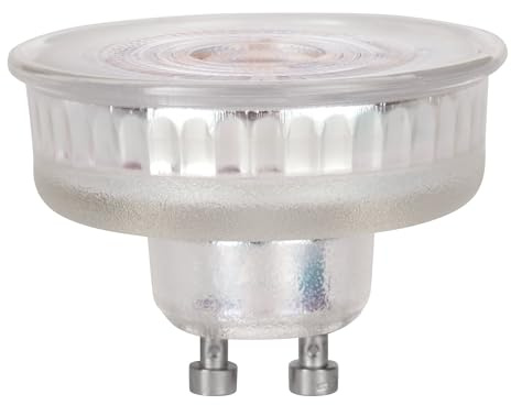 Eglo Lampadina LED GU10, dimmerabile, extra piatta, per faretti da incasso, 4 watt, 400 lumen, luce bianca calda, 2700 kelvin, altezza di installazione 3,5 cm, Ø 5 cm