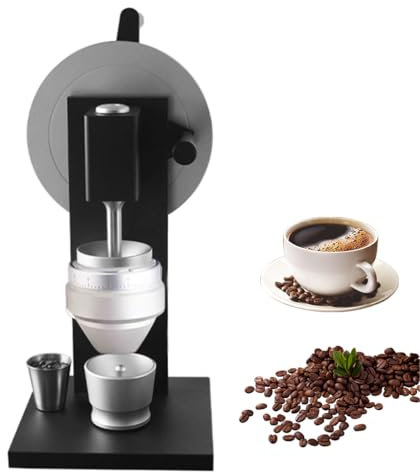 Conical Burr Coffee Grinder, Manual Coffee Bean Grinder, Die Cast Aluminum Housing, with 83mm Grinding Disc, Adjustment Coarseness, for Espresso
