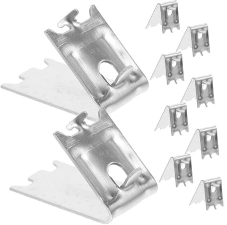 DIYEAH 10pcs Freezer Shelves Clips for Fridge Shelf Support Stainless Steel Construction for Cooler and Refrigerator for Organizing and Maximizing Space in Commercial Use